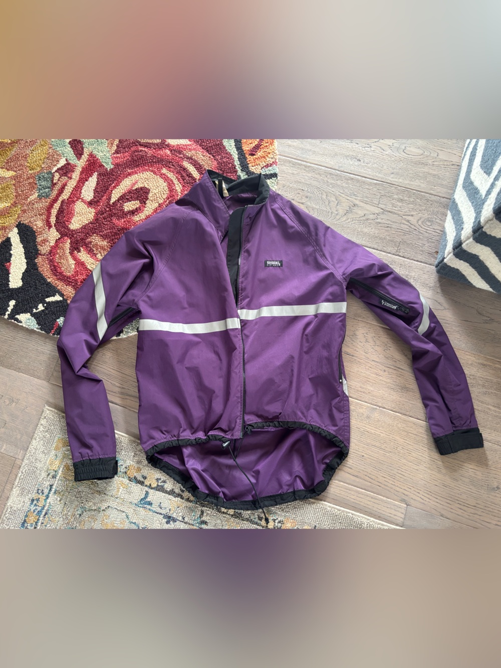 Running room Purple Women's Lightweight Reflective active Jacket